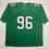 Autographed/Signed Clyde Simmons Philadelphia Kelly Green Football Jersey Beckett BAS COA