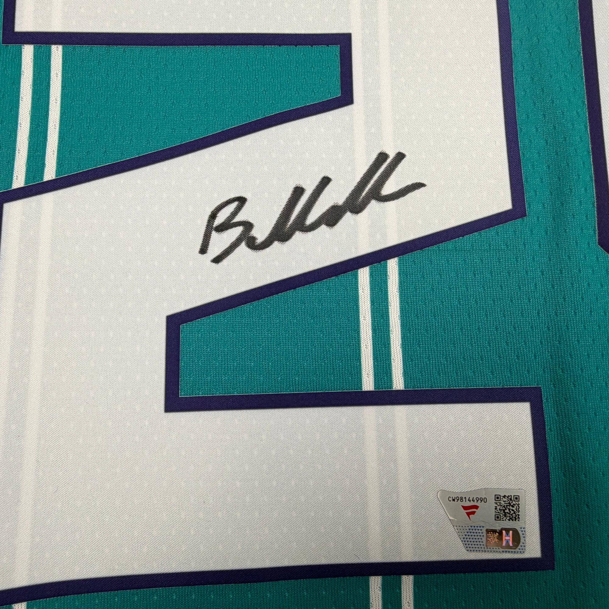 Autographed/Signed Brandon Miller Charlotte Hornets Teal Authentic Basketball Jersey Fanatics COA