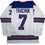Autographed/Signed Brady Tkachuk USA United States 2026 Olympics Gold Medal White Hockey Jersey JSA COA
