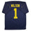 Autographed/Signed Roman Wilson Michigan Blue College Football Jersey Beckett BAS COA