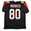 Autographed/Signed Peter Warrick Cincinnati Black Football Jersey Beckett BAS COA