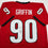 Autographed/Signed Elijah Griffin Georgia Red College Football Jersey JSA COA