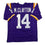 Autographed/Signed Michael Clayton LSU Purple College Football Jersey JSA COA