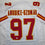 Autographed/Signed Felix Anudike-Uzomah Kansas City White Football Jersey JSA COA
