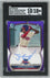 Graded 2023 Bowman Justin Crawford #CPAJC /250 Chrome Prospect Auto Purple Refractor Rookie RC Baseball Card SGC 10 Auto 10