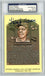 Graded Baseball Hall of Fame Plaque Hank Aaron Signed Autographed Baseball Postcard PSA/DNA Authentic