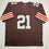 Autographed/Signed Denzel Ward Cleveland Brown Football Jersey Beckett BAS COA