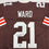 Autographed/Signed Denzel Ward Cleveland Brown Football Jersey Beckett BAS COA