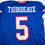 Autographed/Signed Kayvon Thibodeaux New York Blue Retro Pro Cut Football Jersey Beckett BAS COA
