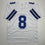 Autographed/Signed Troy Aikman Dallas White Football Jersey Beckett BAS COA