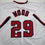 Autographed/Signed James Wood Washington White Baseball Jersey Beckett BAS COA