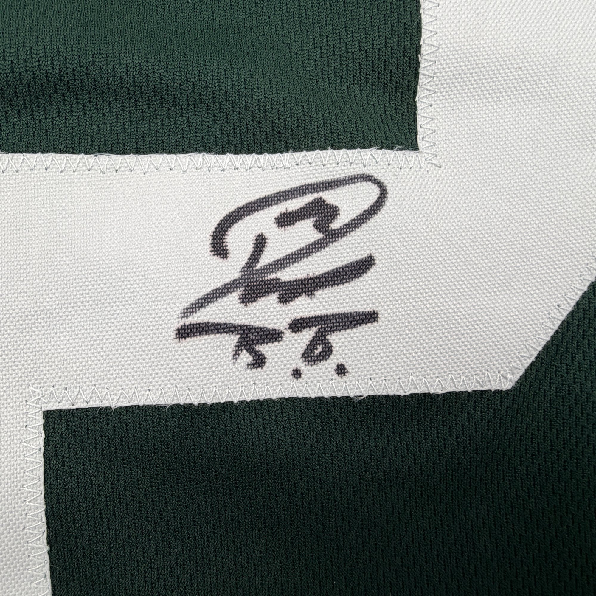 Autographed/Signed Don Beebe Green Bay Green Football Jersey JSA COA