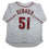 Autographed/Signed Brady Singer Cincinnati White Baseball Jersey Beckett BAS COA
