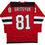 Autographed/Signed Arseni Gritsyuk New Jersey NJ Red Hockey Jersey JSA COA