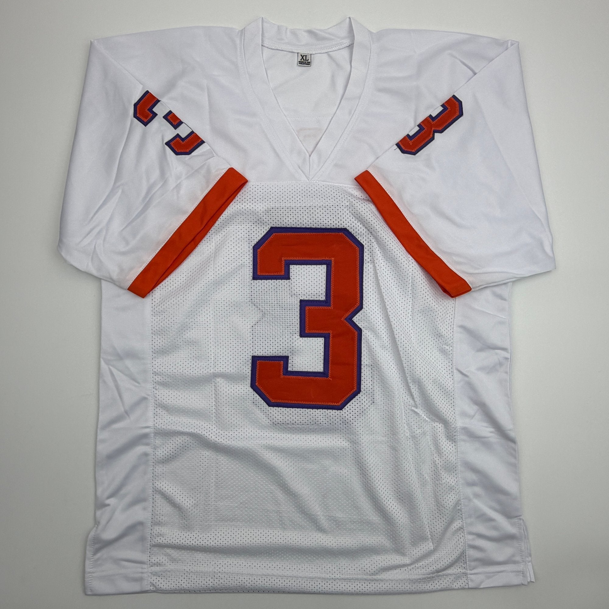 Autographed/Signed Amari Rodgers Clemson White College Football Jersey JSA COA