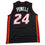 Autographed/Signed Norman Powell Miami Black Basketball Jersey Beckett BAS COA