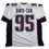 Autographed/Signed Tully Banta-Cain New England White Football Jersey JSA COA