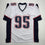 Autographed/Signed Tully Banta-Cain New England White Football Jersey JSA COA