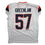 Autographed/Signed Dre Greenlaw Denver White Pro Cut Football Jersey Beckett BAS COA