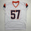 Autographed/Signed Dre Greenlaw Denver White Pro Cut Football Jersey Beckett BAS COA