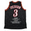 Autographed/Signed Allen Iverson Philadelphia Black Stat Basketball Jersey JSA COA