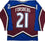 Autographed/Signed Peter Forsberg Colorado Maroon Hockey Jersey JSA COA