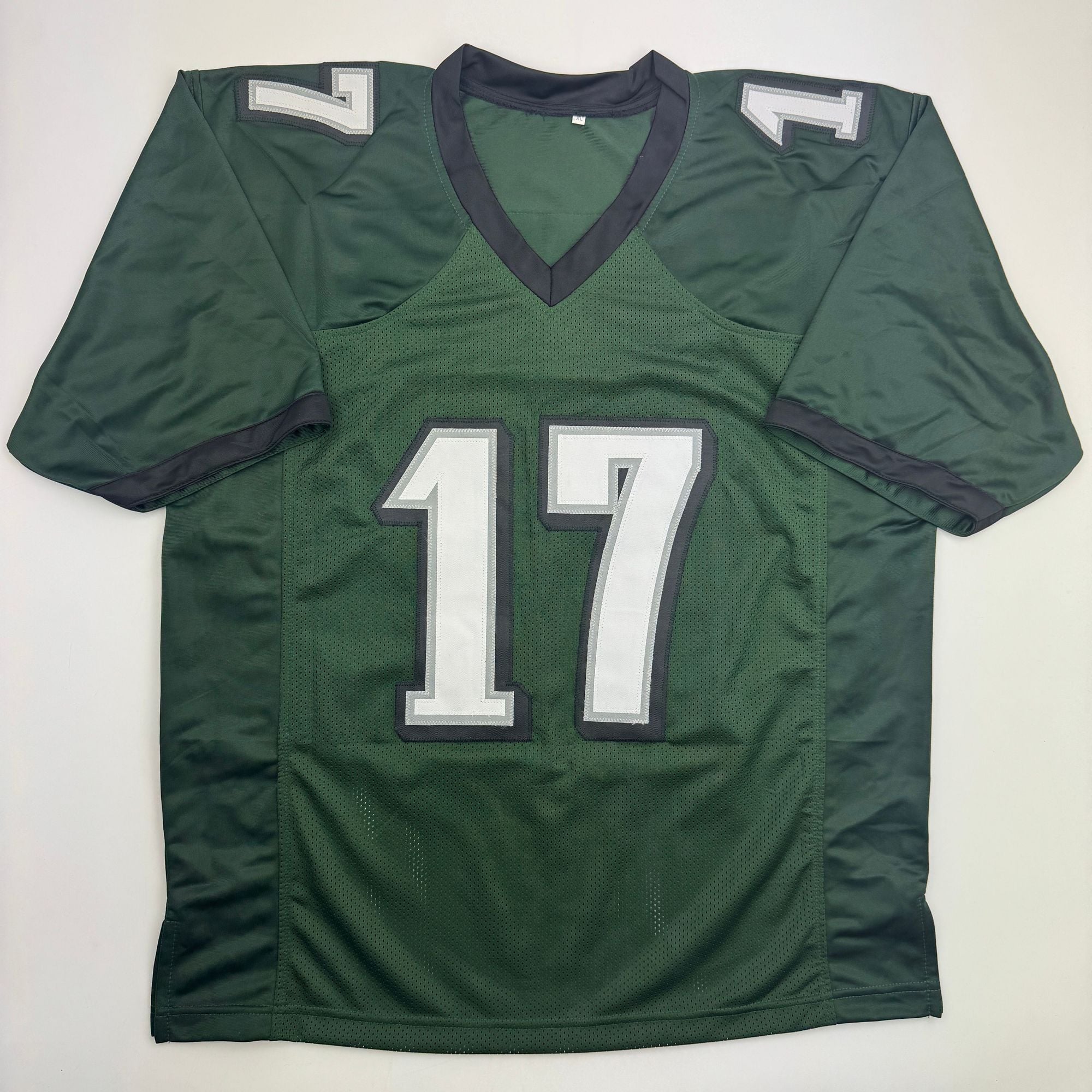Autographed/Signed Alshon Jeffery Philadelphia Green Football Jersey Beckett BAS COA