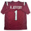 Autographed/Signed Alshon Jeffery South Carolina Maroon College Football Jersey Beckett BAS COA