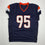 Autographed/Signed Sai'vion Jones Denver Blue Pro Cut Football Jersey Beckett BAS COA
