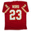 Autographed/Signed Barry Word Kansas City Red Football Jersey PSA/DNA COA