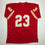 Autographed/Signed Barry Word Kansas City Red Football Jersey PSA/DNA COA