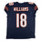 Autographed/Signed Caleb Williams Chicago Blue Pro Cut Football Jersey PSA/DNA COA