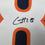 Autographed/Signed Caleb Williams Chicago Blue Pro Cut Football Jersey PSA/DNA COA