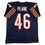 Autographed/Signed Doug Plank Chicago Blue Football Jersey JSA COA