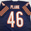Autographed/Signed Doug Plank Chicago Blue Football Jersey JSA COA