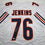 Autographed/Signed Teven Jenkins Chicago White Football Jersey Beckett BAS COA