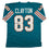 Autographed/Signed Mark Clayton Miami Teal Football Jersey JSA COA