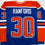 Autographed/Signed Bill Ranford Edmonton Blue Hockey Jersey JSA COA
