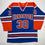 Autographed/Signed Bill Ranford Edmonton Blue Hockey Jersey JSA COA