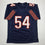 Autographed/Signed Brian Cabral Chicago Blue Football Jersey Beckett BAS COA