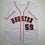 Autographed/Signed Framber Valdez Houston White Baseball Jersey Beckett BAS COA