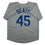 Autographed/Signed Matt Beaty Los Angeles Grey Baseball Jersey Beckett BAS COA
