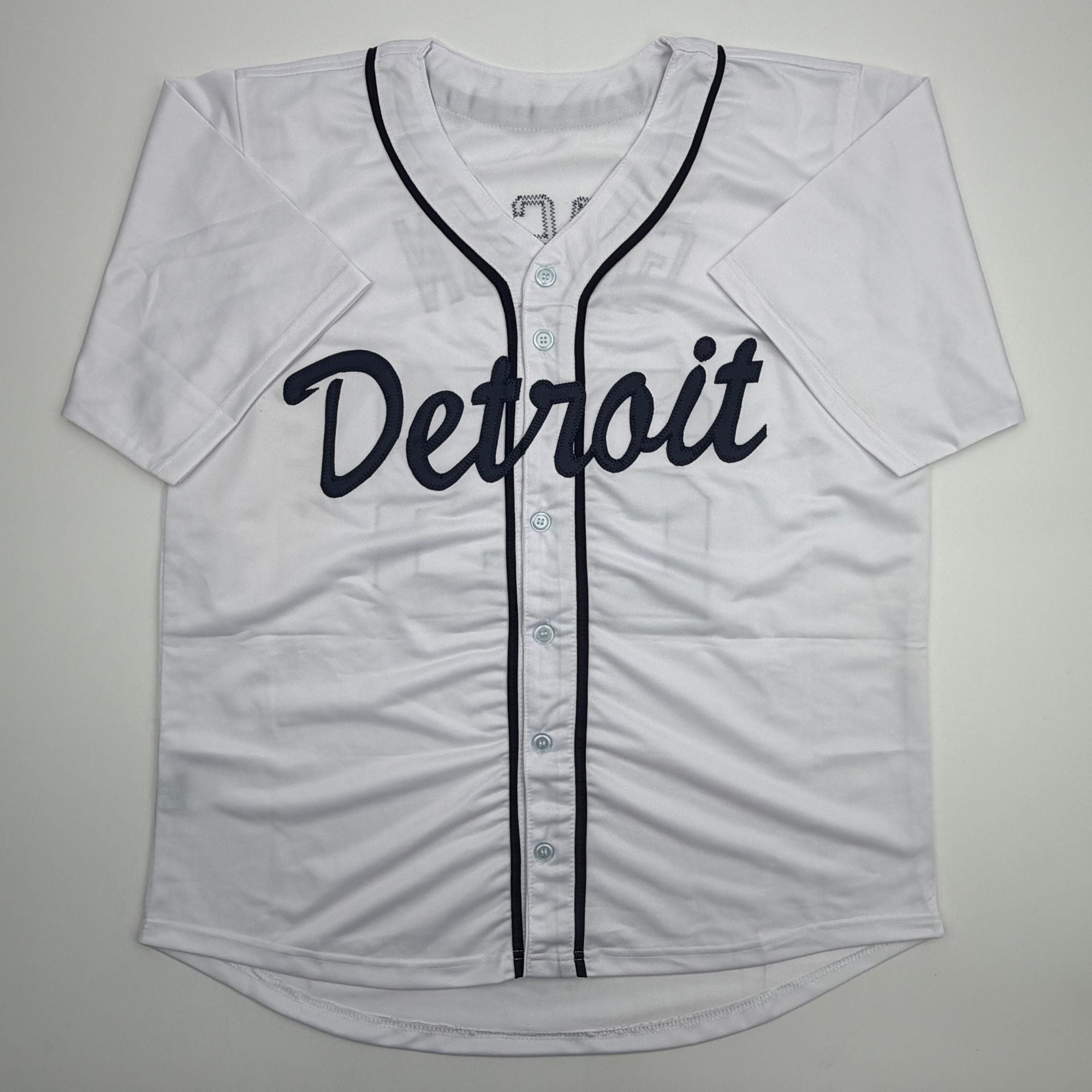 Autographed/Signed Kirk Gibson Detroit White Baseball Jersey JSA COA