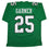 Autographed/Signed Charlie Garner Philadelphia Kelly Green Football Jersey Beckett BAS COA