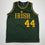 Autographed/Signed Adrian Dantley Notre Dame White College Basketball Jersey Beckett BAS COA
