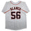 Autographed/Signed Ronel Blanco Houston White Baseball Jersey Beckett BAS COA
