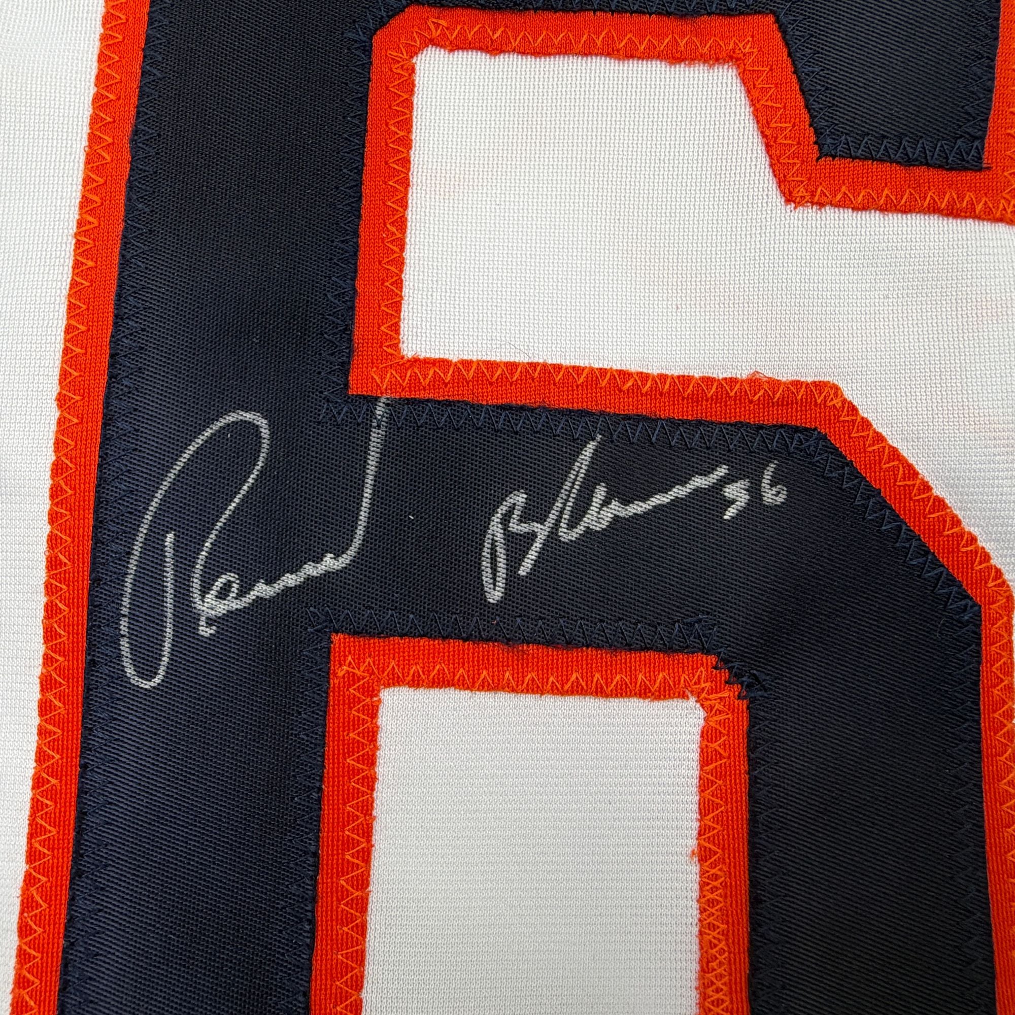 Autographed/Signed Ronel Blanco Houston White Baseball Jersey Beckett BAS COA
