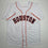 Autographed/Signed Ronel Blanco Houston White Baseball Jersey Beckett BAS COA