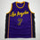 Autographed/Signed Gabe Vincent Los Angeles Purple Basketball Jersey Beckett BAS COA