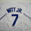 Autographed/Signed Bobby Witt Jr. Kansas City White Baseball Jersey Beckett BAS COA